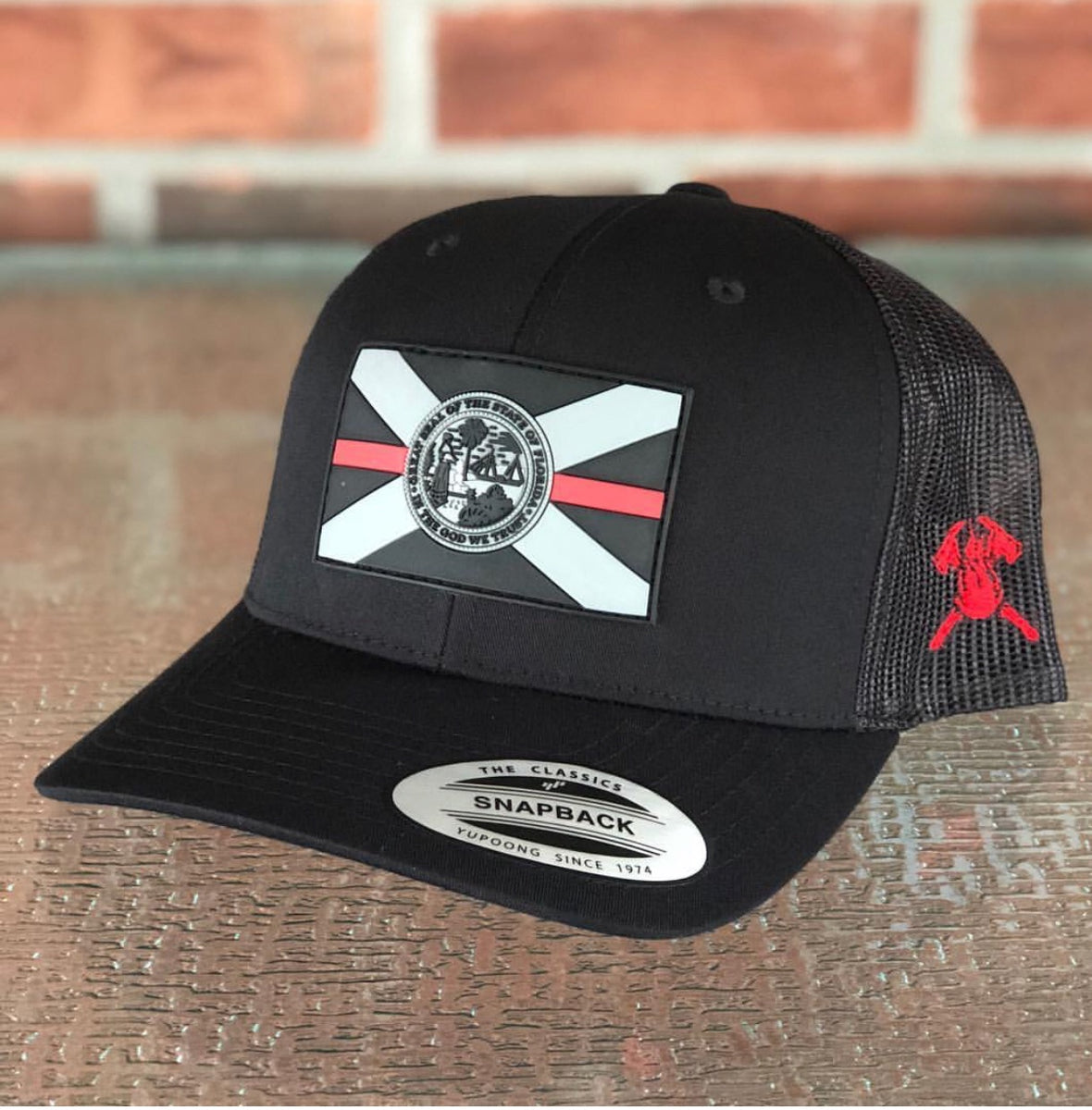 47 Brand unstructured thin red line hat – Axe Head Threads