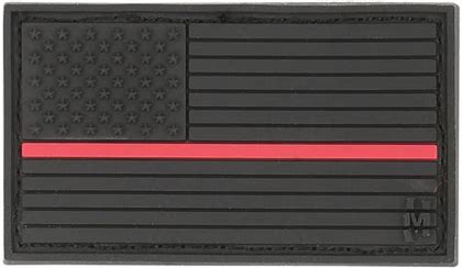 Black Out PVC Thin Red Line Flag