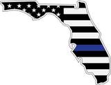 FLORIDA SILHOUETTE THIN BLUE LINE DECAL