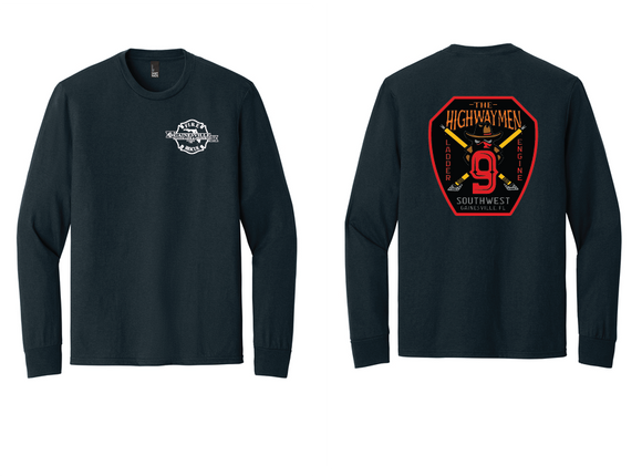 GFR 9 LONG SLEEVE TSHIRT-NAVY