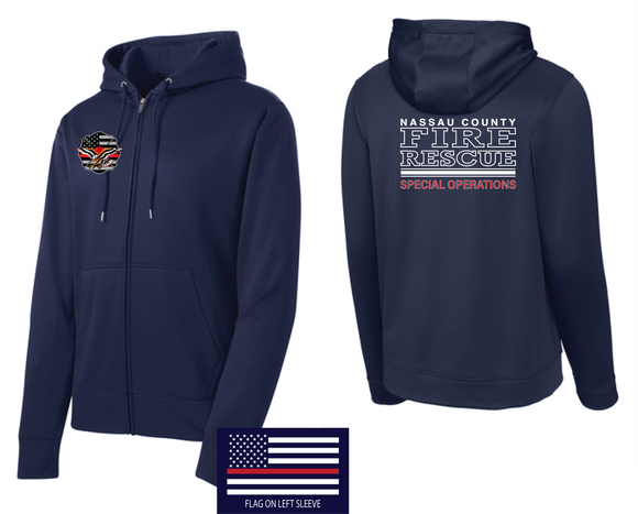 NCFR STATION 71 Full Zip Performance Hoodie
