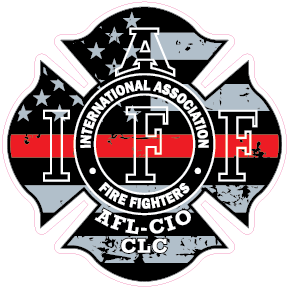 IAFF DISTRESSED TRL FLAG