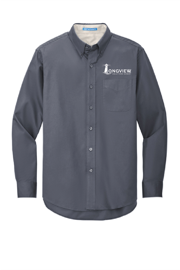 Longview Solutions Long Sleeve Easy Care Button Up