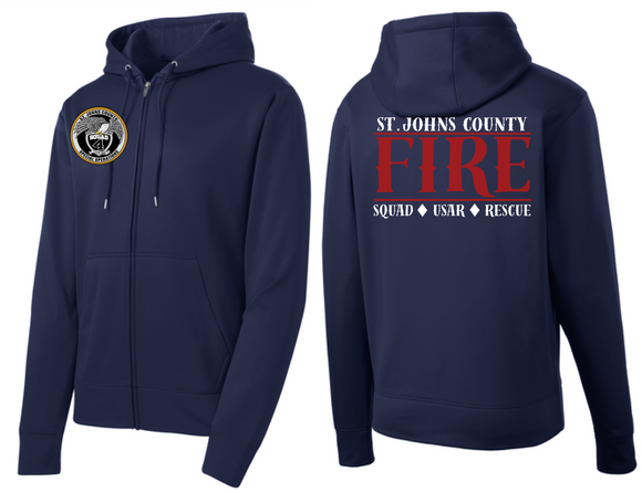SJCFR Station 4 Full Zip Performance Hoodie