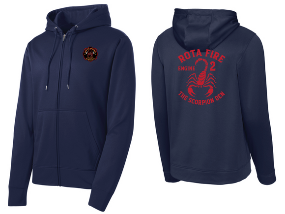 ROTA FIRE Station 2 PERFORMANCE FULL ZIP HOODIE