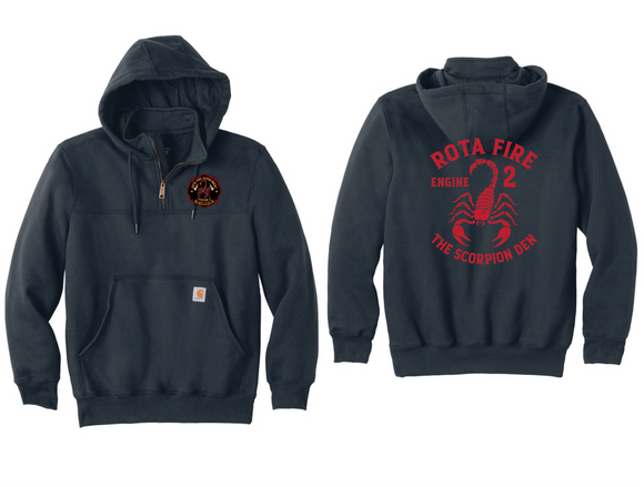 ROTA FIRE Station 2 Carhartt Quarter Zip Hoodie