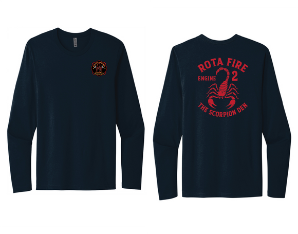 ROTA FIRE Station 2 Long Sleeve Shirt-NAVY