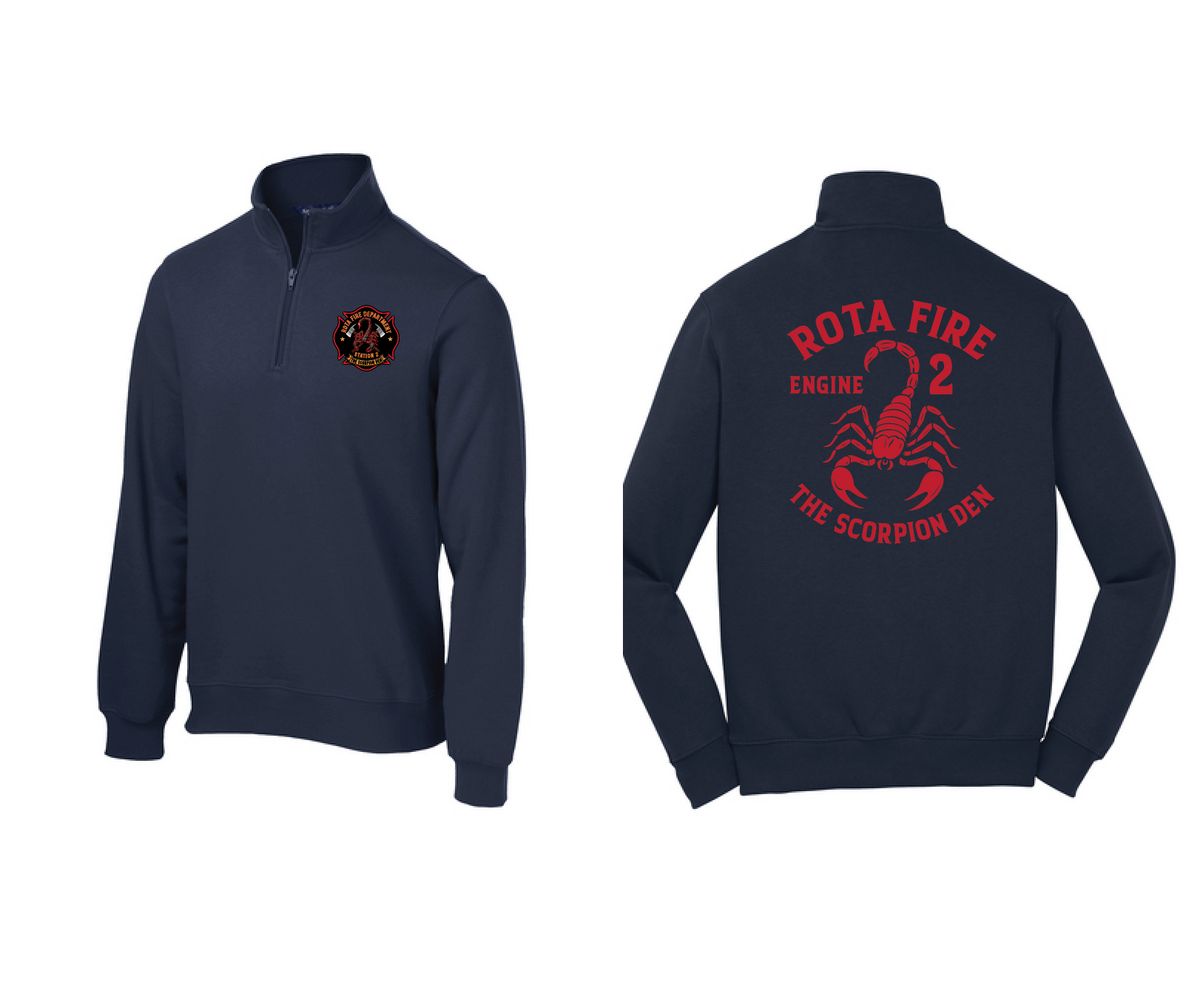 ROTA FIRE Station 2 QUARTER-ZIP SWEATSHIRT – Axe Caps