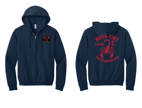 ROTA FIRE Station 2 FULL ZIP HOODIE
