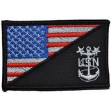 Navy MCPO Master Chief Petty Officer USA Flag