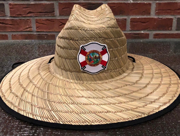 Florida Flag Maltese Straw Hat