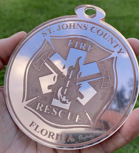 St John’s County Fire Rescue Acrylic Ornament
